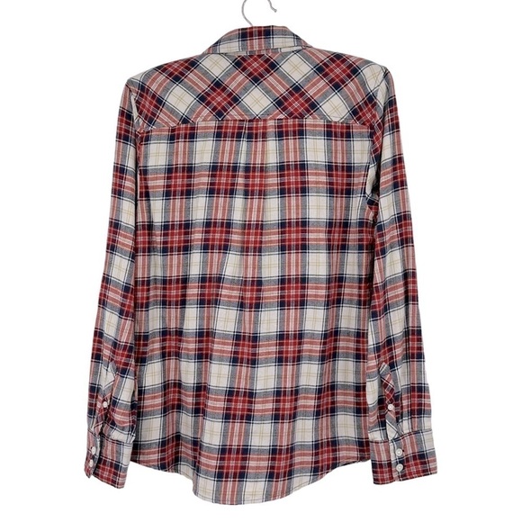 New J. Crew Factory Flannel Shirt in Boy Fit Size Small - Picture 3 of 7